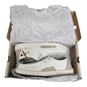 Hey Dude Wendy Star White Lace Up Casual Walking Shoes Size 8